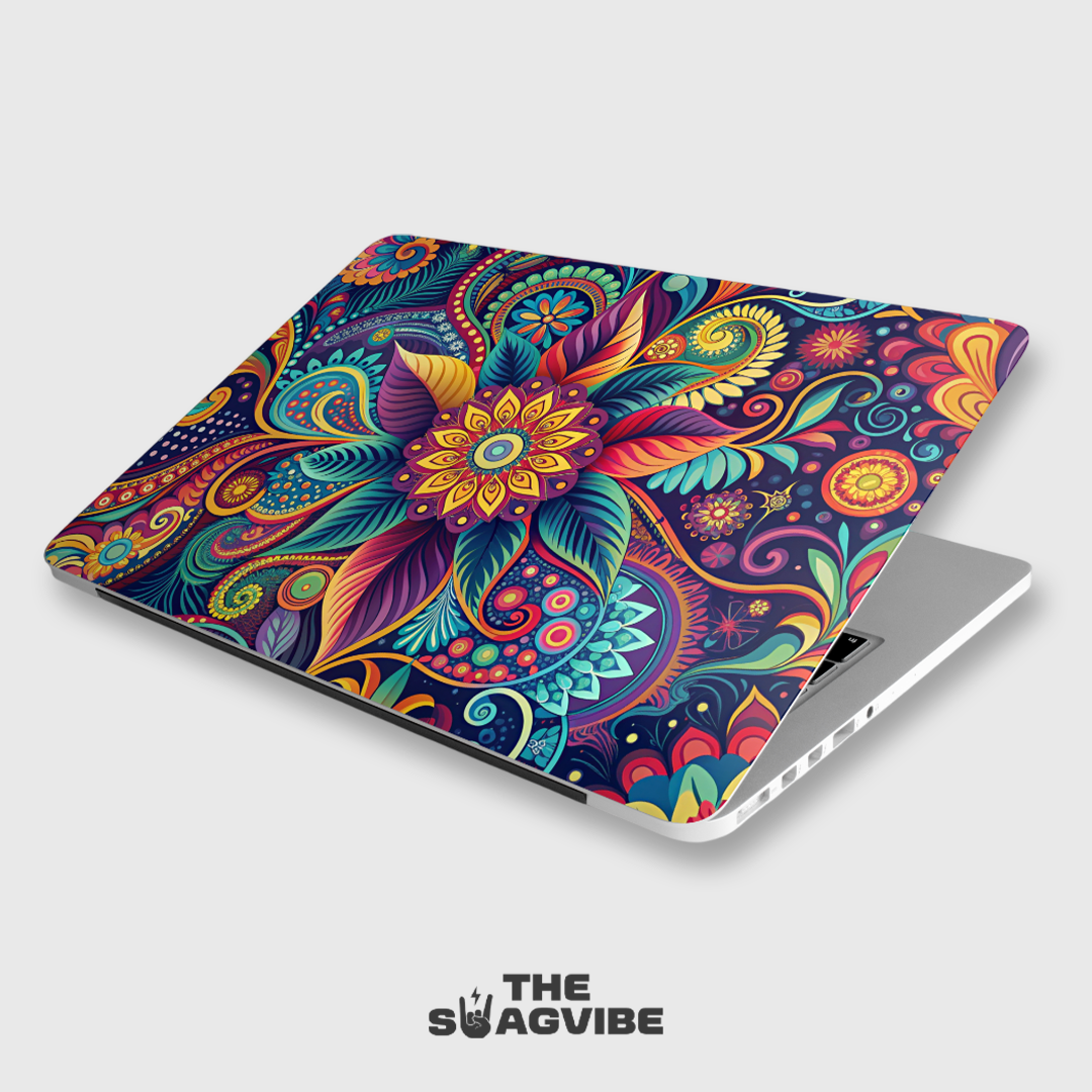 Abstract Floral - Laptop Skin