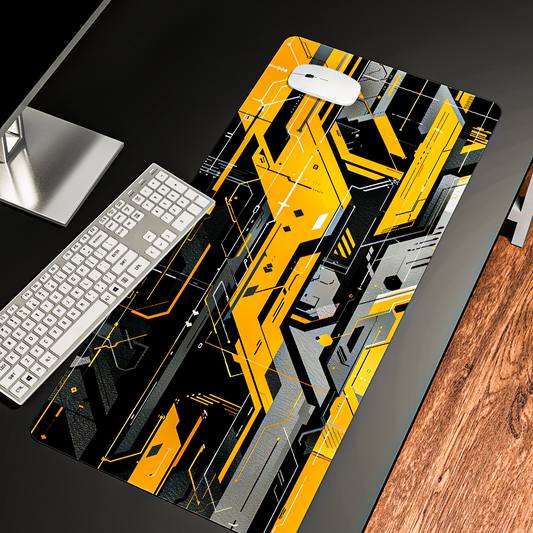 Yellow Cyber - Desk Mat